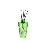 Yeşil Kristal Kesme Cam Şişe Oud Vanilya Oda Kokusu (23 cm)