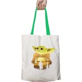 Yeşil Kulplu Yoda Baby Yoda Yıkanabilir Omuz Çanta