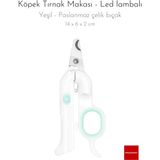 Yeşil LED Işıklı Köpek Tırnak Makası, Pratik ve Güvenli Bakım Aracı