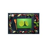 Yeşil Limon Görünümlü | Cam Kesme Tahtası | 20 cm x 30 cm