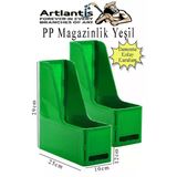 Yeşil Magazinlik Demonte Plastik 2 Adet Plastik Kutu Klasörü Magazinlik A4 Dosya ve Masa Düzenleyici Sınıf Ev Ofis