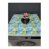 Yeşil Mavi Duck Kumaş Çamaşır Ve Kurutma Makinesi Örtüsü 120X60cm
