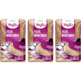 Yeşil Mercimek, Kuru Bakliyat, 1 kg Paket, 3'lü Set