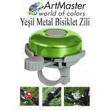 Yeşil Metal Bisiklet Zili 1 Adet Scooter Zili Denge Zili Alümünyum Bisiklet Zili Bisiklet Süsü Korna Aksesuar