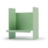 Yeşil Metal Duvar Rafı - Masa Üstü Kitaplık Ve Çok Amaçlı Ofis Düzenleyici 21X30 Cm