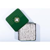 Yeşil Metal Kutu Çifte Kavrulmuş Fıstıklı Lokum 700 gr
