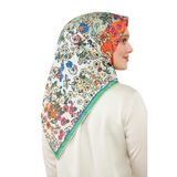 Yeşil Mine Çiçeği Trend Twill Eşarp