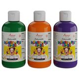 Yeşil-Mor-Turuncu Parmak Boyası 3'lü Set 3x250gr