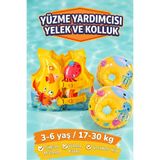 Yeşil Oyuncak Can Yelek ve Yüzme Kolluk Set - Çocuklar Için Yüzme Yardımcısı 3-6 Yaş 15-30 kg