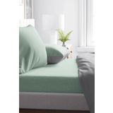 Yesil Pamuklu Tek Kisilik Lastikli Carsaf 100X200