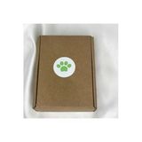 Yeşil Paw Sticker Kedi Köpek Pati Pençe Beyaz Zemin Yuvarlak Mat Etiket Green 3 Cm - 180 Adet