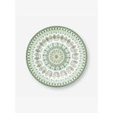Yeşil Porselen Pasta Tabağı 17 cm