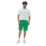 Yeşil Rahat Kesim Pamuklu Erkek Spor Şortu Yeşil XXL