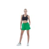 Yeşil Rahat Kesim Pamuklu Kadın Spor Şortu Yeşil S