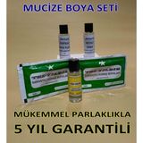 Yeşil Renk 5li Kumaş Boyama Seti+Sabitleyici+Kalıcı Için Sirke+Parlaklk Için Iyotsuz Tuz+2 Adet Boya