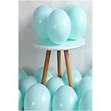 Yeşil Renk Makaron Balon 10 Adet