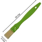 Yeşil Saplı Yumurta Fırçası 20X3 cm - Gri
