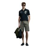 Yeşil Spor Chino Şort Slim Fit Erkek Lufian