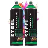 Yeşil Sprey Boya 200 ml 2 Adet Hızlı Kuruyan Profesyonel Ahşap Plastik Demir Metal Cam Porselen Duvar Renkli