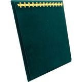 Yeşil Süet Kumaş Ayaklı Kanca Bileklik Sergileme Standı 20/16 cm - Ahşap