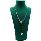 Yeşil Süet Kumaş Kolye Gerdanlık Zincir Takı Sergileme Mankeni 25/12 cm - Ahşap - Seçenek 1
