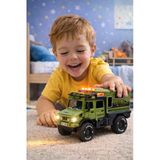 Yeşil Sürtmeli Işıklı Müzikli Off Road Karavan Araba 18 Cm Açılabilir Kapılar Oyuncak