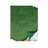 Yeşil Yapışkanlı Simli Eva 35X50 Cm 3 Adet Simli Yapışkanlı Eva Süngeri Okul Kreş Anasınıfı Elişi Etkinlikleri Hobi