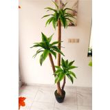 YEŞİLADA Yapay Yuka Yucca Ağacı 3 Gövdeli 1.70 Mt Boy Islak Doku Doğal Yoğun Yaprak Yuka yuca.24