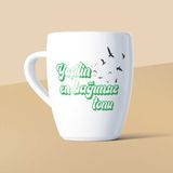 Yeşilay Yeşilin En Bağımsız Tonu Mottolu Beyaz Seramik Kupa
