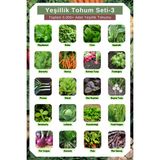 Yeşillik Tohum Seti-3, Toplam 5.000+ Adet Yeşillik Tohumu, 20 Çeşit Yeşillik Tohumu - 1 Adet