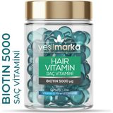 Yeşilmarka Biotin ve Kafein İçerikli Bitkisel Saç Vitamini Yağı – Saç Dökülmesini Azaltan, Güçlendirici ve Canlandırıcı Etki, 1 Adet