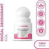 Yeşilmarka Kadın Gül Kokulu Doğal Deodorant 50 ml Roll-on Ter Kokusuna Doğal Çözüm