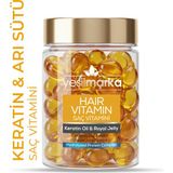 Yeşilmarka Saç Vitamini Serum 30 Kapsül – Keratin Yağı ve Arı Sütü ile Onarıcı ve Parlaklık Veren Bakım, Tüm Saç Tiplerine Uygun Zulümsüz