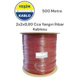 Yeşim Kablo 2x2x0.80 Mm Yangın İhbar Kablosu 500 Metre