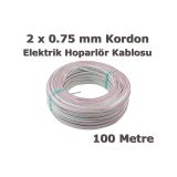 Yeşim kablo ve Asansör marketim Yeşim Kablo 2 x 0.75 mm Elektrik Kablosu Kordon Kablo 100 Metre Düz Şekil Özellikli