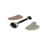Yeşim Tırtıklı Roller Ve Gua Sha Masaj Taşı Premium Set