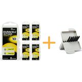 YesMed Duracell Activair 10 Numara Işitme Cihazı Pili (5 Paket x 6 Adet = 30 Adet Pil) + Hediye Işitme Cihazı Filtresi