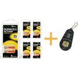 YesMed Duracell Activair 13 Numara Işitme Cihazı Pili (5 Paket x 6 Adet = 30 Adet Pil) + Hediye Işitme Cihazı Pil Ölçer, Yesmed