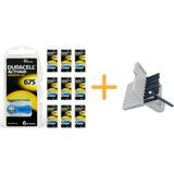 YesMed Duracell Activair 675 Numara Işitme Cihazı Pili (10 Paket x 6 Adet = 60 Adet Pil) + Hediye Işitme Cihazı Filtresi