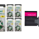 YesMed Extra Power 10 Numara İşitme Cihazı Pili (5 Paket x 6 Adet = 30 Adet Pil) + HEDİYE ProWax miniFit Filtre