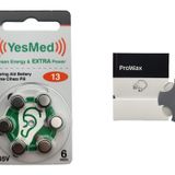 YesMed Extra Power 13 Numara İşitme Cihazı Pili (1 Paket = 6 Adet Pil) + HEDİYE ProWax Filtre