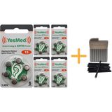 Yesmed Extra Power 13 Numara Işitme Cihazı Pili 5 Paket x 6 Adet 30 Adet Pil + Yesmed Waxstop Filtre