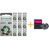 YesMed Extra Power 312 Numara İşitme Cihazı Pili (10 Paket x 6 Adet = 60 Adet Pil) + HEDİYE ProWax miniFit Filtre
