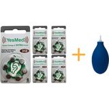 YesMed Extra Power 312 Numara İşitme Cihazı Pili (5 Paket x 6 Adet = 30 Adet Pil) + HEDİYE İşitme Cihazı El Pompası-Puar