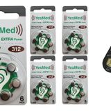 YesMed Extra Power 312 Numara İşitme Cihazı Pili (5 Paket x 6 Adet = 30 Adet Pil) + HEDİYE İşitme Cihazı Pil Ölçer 1 Adet