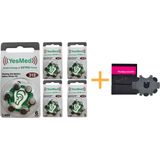 YesMed Extra Power 312 Numara İşitme Cihazı Pili (5 Paket x 6 Adet = 30 Adet Pil) + HEDİYE ProWax miniFit Filtre