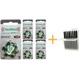 Yesmed Extra Power 312 Numara Işitme Cihazı Pili (5 Paket x 6 Adet = 30 Adet Pil + Işitme Cihazı Filtresi Şeffaf Paket