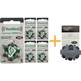 Yesmed Extra Power 312 Numara Işitme Cihazı Pili (5 Paket x 6 Adet = 30 Adet Pil ) + Yesmed Minifit Prowax Filtre