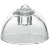 YesMed Oticon Minifit Bass 10 mm Single Vent Dome, Işitme Cihazı 1 Delikli Dom/kubbe (1 Paket=10 Adet) - Şeffaf