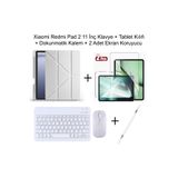Yesnıce Redmi Pad 2 11 İnç Uyumlu Standlı Kılıf Dokunmatik Kalem Ve Klavye Maus Set